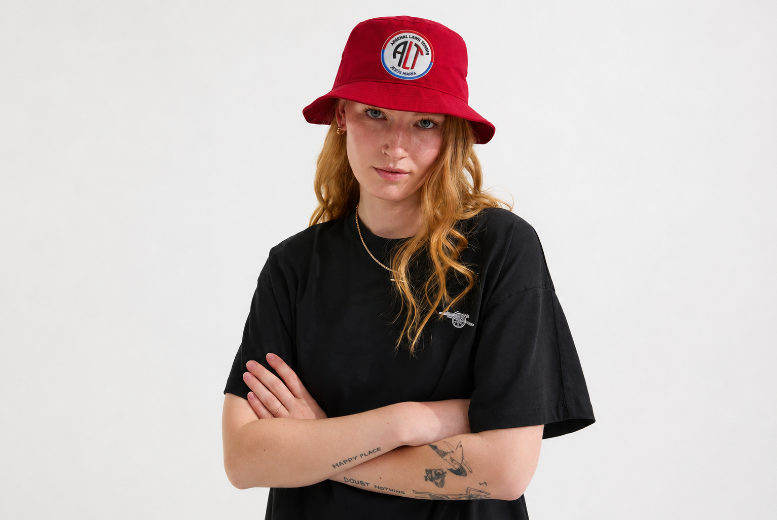Gorro rojo mujer
